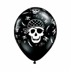6 Ballons Pirate Skull