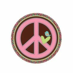 AMSCAN 8 Assiettes Peace