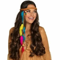 Boland Bandeau Hippie Avec Plumes 7 Boland Bandeau Hippie Avec Plumes -FETE EN FOLIE Soldes bandeau hippie avec plumes 2