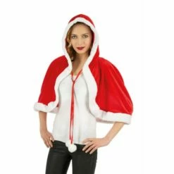 Cape Capuche Velours Miss Santa