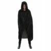 Cape Capuche Velours Noir Luxe -FETE EN FOLIE Soldes cape capuche velours noir luxe