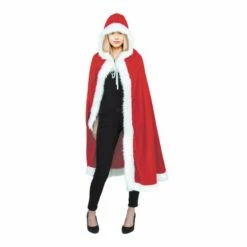 Cape Noël Velours Et Peluche Adulte