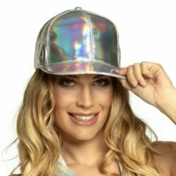 Boland Casquette Holographique Argentée