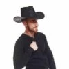 Chapeau Cowboy Cuir Noir