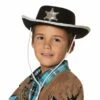 Chapeau Cowboy Enfant Noir -FETE EN FOLIE Soldes chapeau cowboy enfant noir