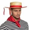 Boland Chapeau Gondolier Paille 1 Boland Chapeau Gondolier Paille -FETE EN FOLIE Soldes chapeau gondolier paille