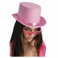 Chapeau Haut De Forme Rose