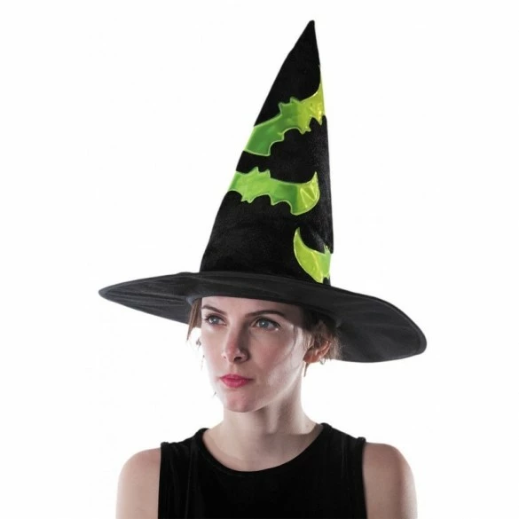 Chapeau Sorcière Velours Réfléchissant 3 Chapeau Sorcière Velours Réfléchissant