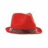 Chapeau Tony Polyester Rouge 1 Chapeau Tony Polyester Rouge -FETE EN FOLIE Soldes chapeau tony polyester rouge