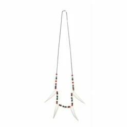 Boland Collier Indien Avec Dents -FETE EN FOLIE Soldes collier dents 2