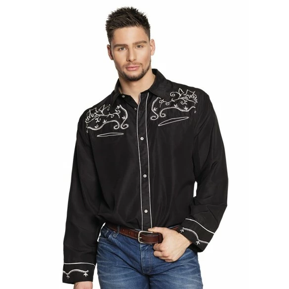 Boland Déguisement Chemise Country Noire 3 Boland Déguisement Chemise Country Noire