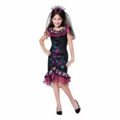 Déguisement Mexicaine Day Of The Dead Enfant