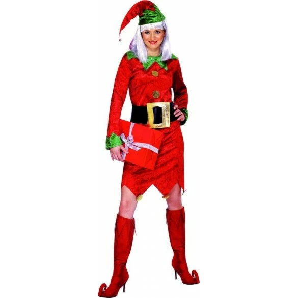 Smiffys Déguisement Elfe Dame Velours 3 Smiffys Déguisement Elfe Dame Velours