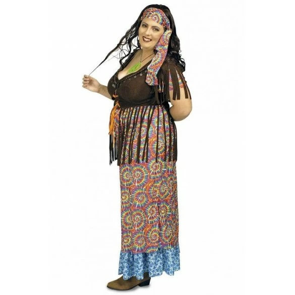 Déguisement Femme Hippie Grande Taille 3 Déguisement Femme Hippie Grande Taille