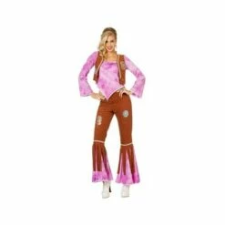 Déguisement Hippie Pour Femme Rose 5 Déguisement Hippie Pour Femme Rose -FETE EN FOLIE Soldes deguisement hippie pour femme rose 1