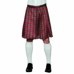 Boland Déguisement Kilt écossais Tartan Rouge