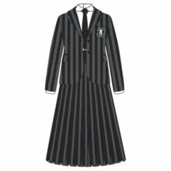 Déguisement Mercredi Adams Noire Et Gris