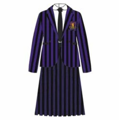 Déguisement Mercredi Adams Noire Et Violet