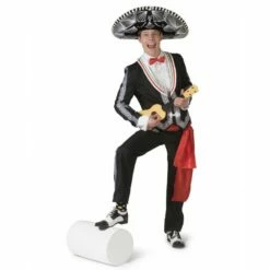FUNNY FASHION Déguisement Mexicain Noir Deluxe