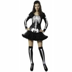 Déguisement Miss Squelette -FETE EN FOLIE Soldes deguisement miss squelette 5