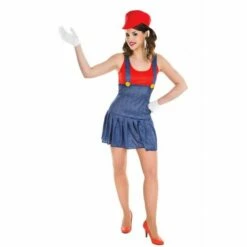 Déguisement Plombier Femme Rouge