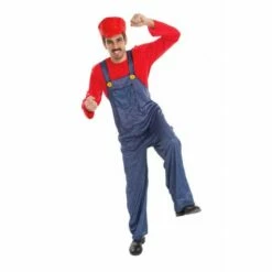 Déguisement Plombier Rouge Et Bleu