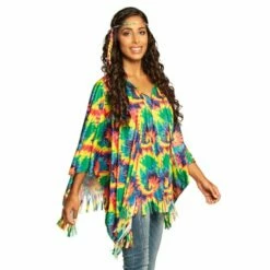 Boland Déguisement Poncho Hippie Avec Bandeau