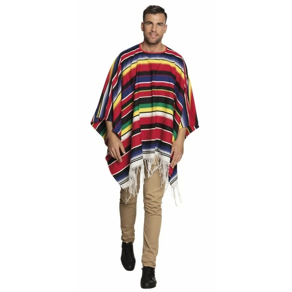 Boland Déguisement Poncho Mexicain Rainbow 3 Boland Déguisement Poncho Mexicain Rainbow