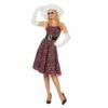 Déguisement Robe Rock'n'roll Noire Et Rose -FETE EN FOLIE Soldes deguisement robe rock n roll noire et rose