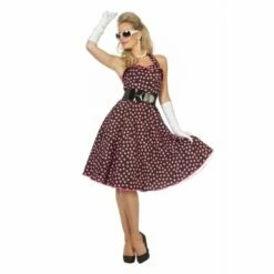 Déguisement Robe Rock'n'roll Noire Et Rose 8 Déguisement Robe Rock'n'roll Noire Et Rose -FETE EN FOLIE Soldes deguisement robe rock n roll noire et rose 2