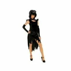 Déguisement Sorcière Velours Noir -FETE EN FOLIE Soldes deguisement sorciere velours noir 1