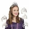 Diadème De Princesse Argent -FETE EN FOLIE Soldes diademe argent pm