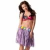 Boland Jupe Hawai Violette 45cm -FETE EN FOLIE Soldes jupe hawai violette fleurs 45cm