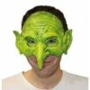 Masque 1/2 Visage Gnome Vert -FETE EN FOLIE Soldes masque 12 visage gnome vert