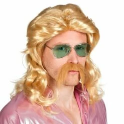 Boland Perruque Barry Blonde Avec Moustache