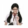 Perruque écolière Noire 1 Perruque écolière Noire -FETE EN FOLIE Soldes perruque ecoliere noire