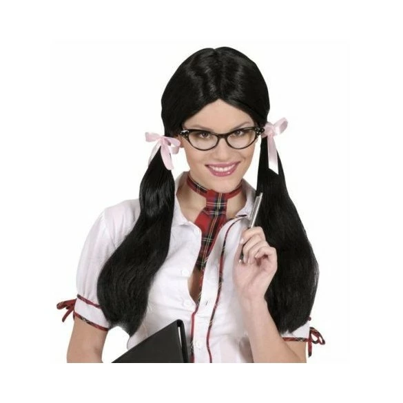 Perruque écolière Noire 3 Perruque écolière Noire