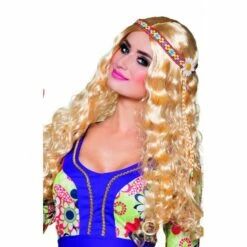Boland Perruque Hippie Blonde Bouclée