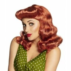 Smiffys Perruque Pin Up Rousse