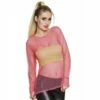 Boland Tee Shirt Résille Rose Fluo 2 Boland Tee Shirt Résille Rose Fluo -FETE EN FOLIE Soldes tee shirt resille rose fluo